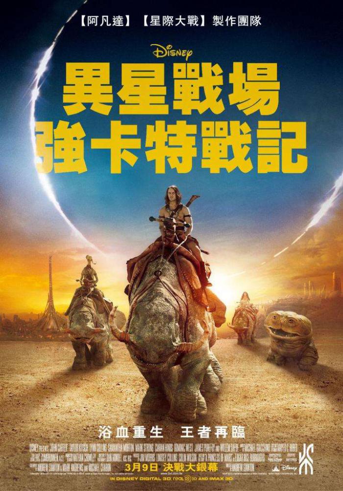 異星戰場：強卡特戰記_John Carter of Mars_電影海報
