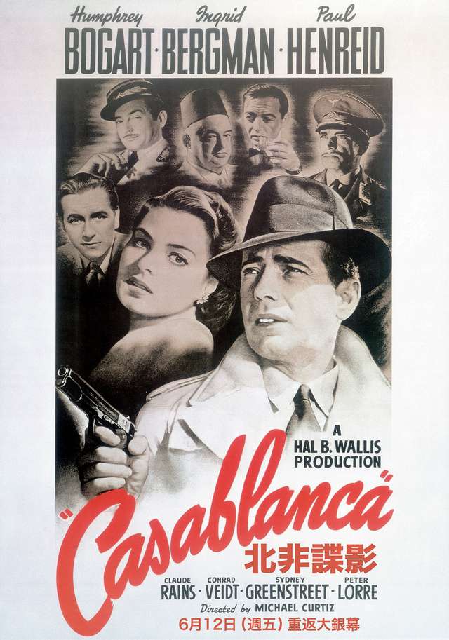 北非諜影_Casablanca_電影海報