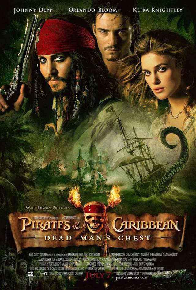 神鬼奇航2:加勒比海盜_Pirates of the Caribbean: Dead Man's Chest_電影海報