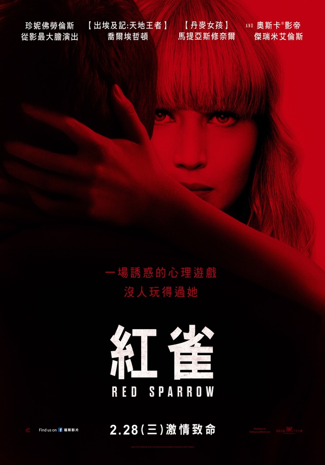 紅雀_Red Sparrow_電影海報