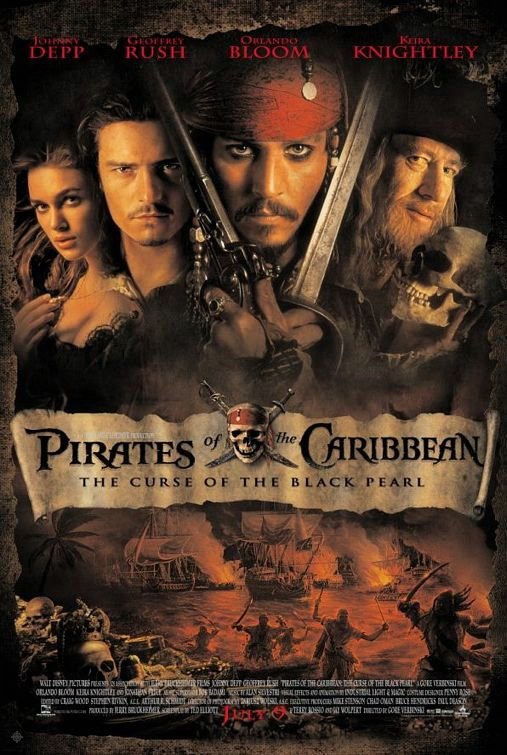 神鬼奇航:鬼盜船魔咒_Pirates of the Caribbean: The Curse of the Black Pearl_電影海報