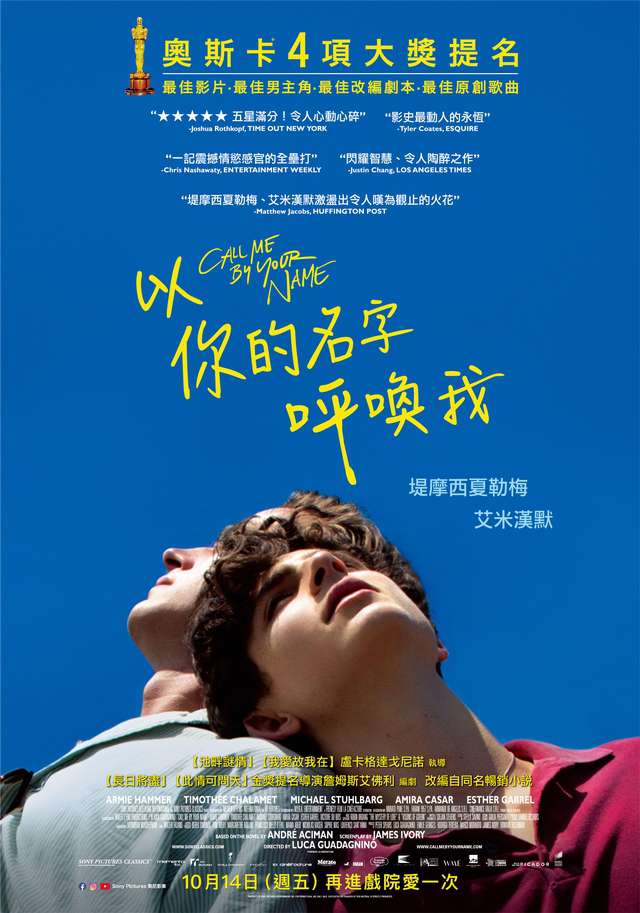 以你的名字呼喚我_Call Me by Your Name_電影海報